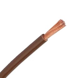 H07V-U 1x1,5mm² Brun R100