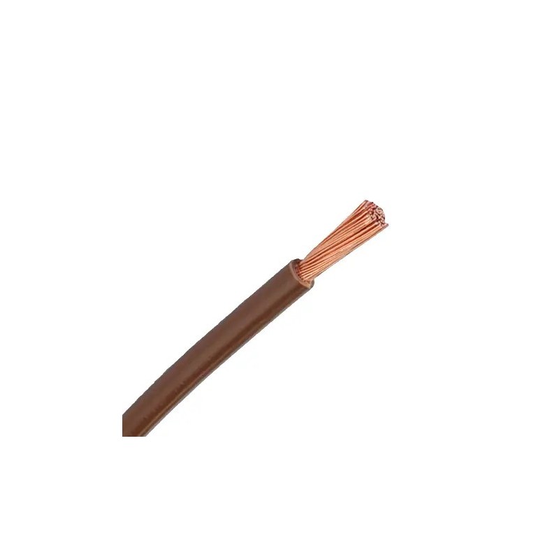 H07V-U 1x1,5mm² Brun R100