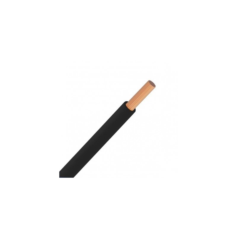 H07V-U 1x1,5mm²  Noir R100